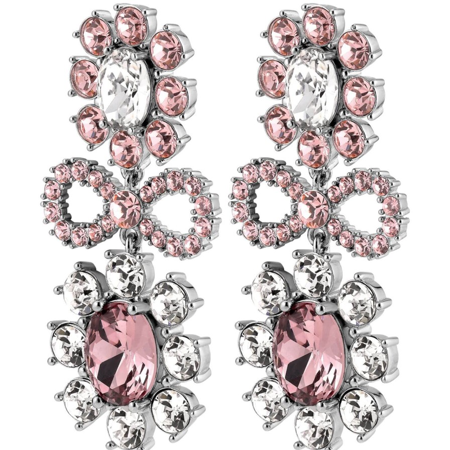 Dyrberg Kern Dyrberg Kern Lillian Silver Earrings - Pale Pink New