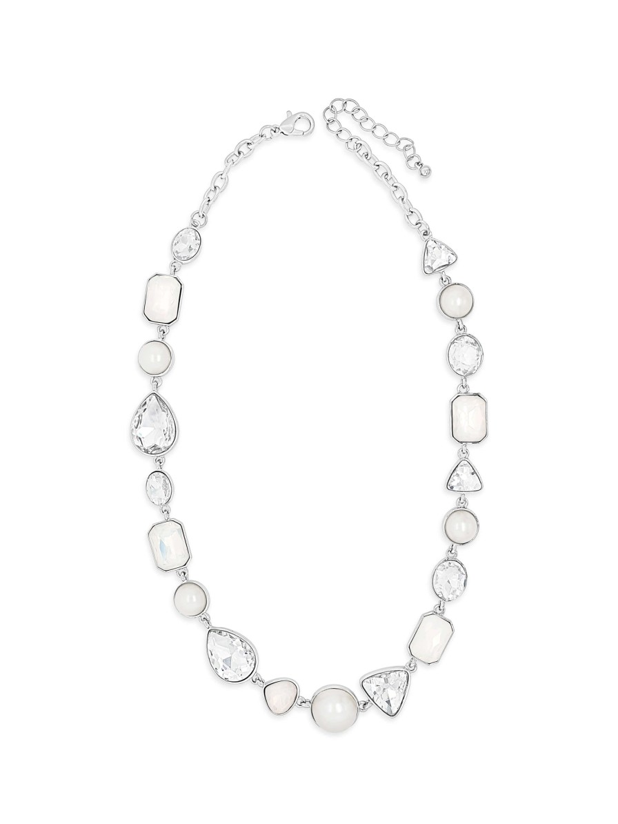 Absolute Absolute Silver & Pearl Necklace Online