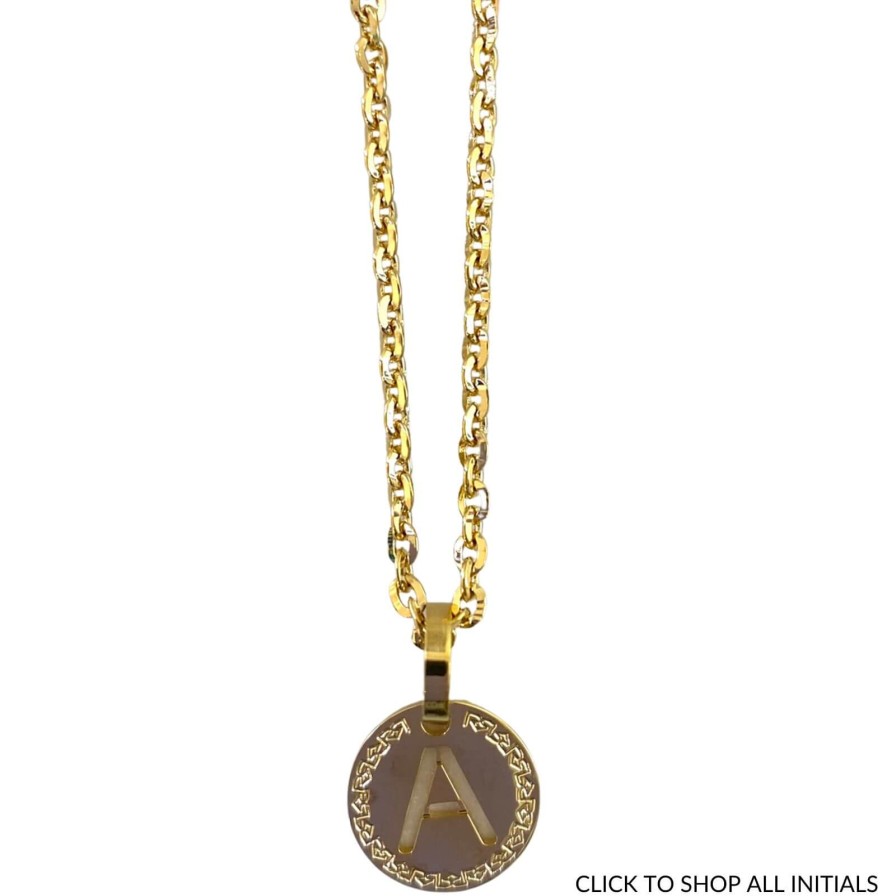 Rebecca My World Rebecca My World Gold Small Initial & Chain Necklace Online