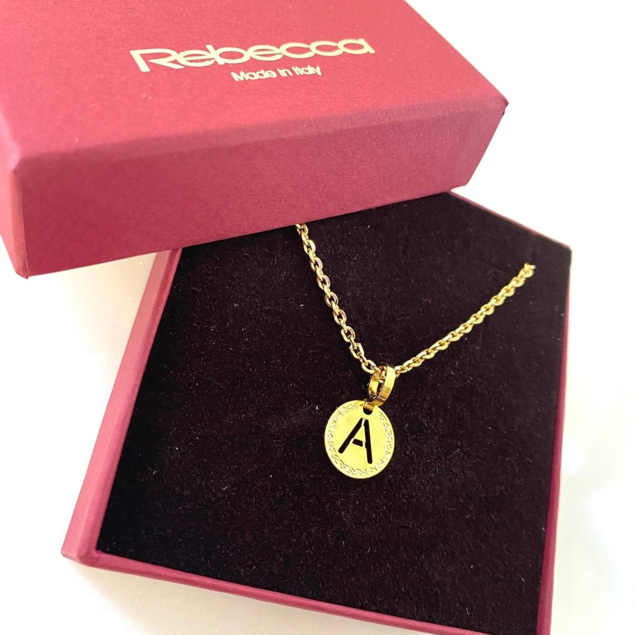 Rebecca My World Rebecca My World Gold Small Initial & Chain Necklace Online