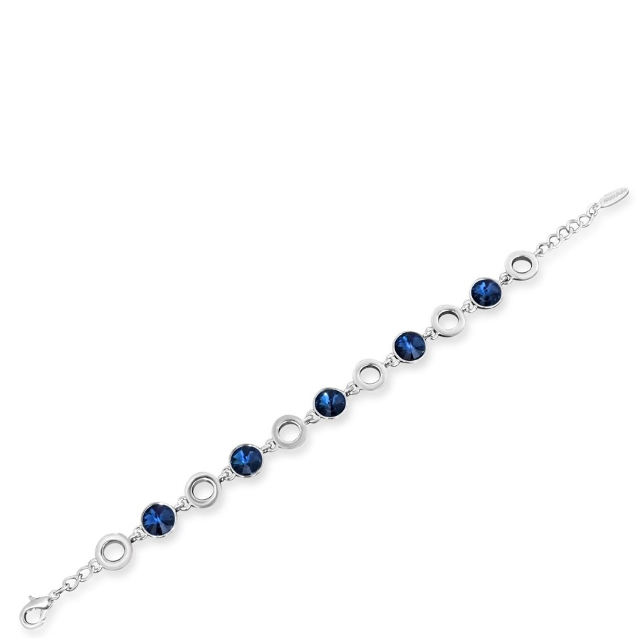 Absolute Absolute Silver & Blue Disc Bracelet Hot