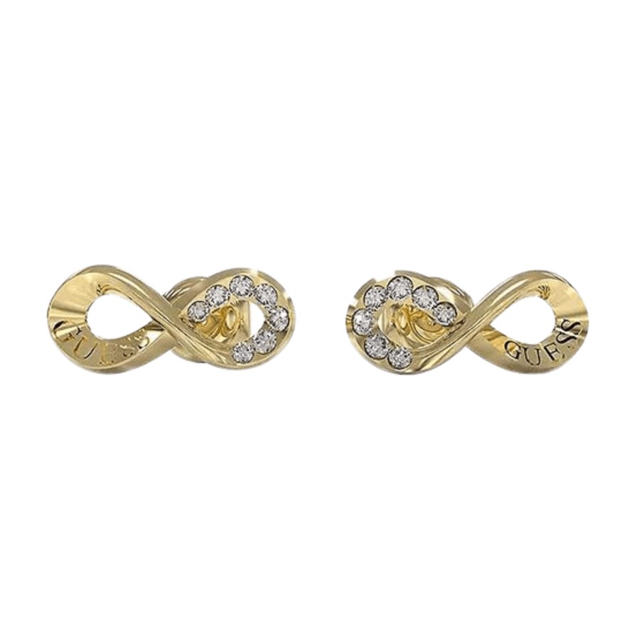 Guess Guess Endless Dream Gold Infinity Stud Earrings Wholesale