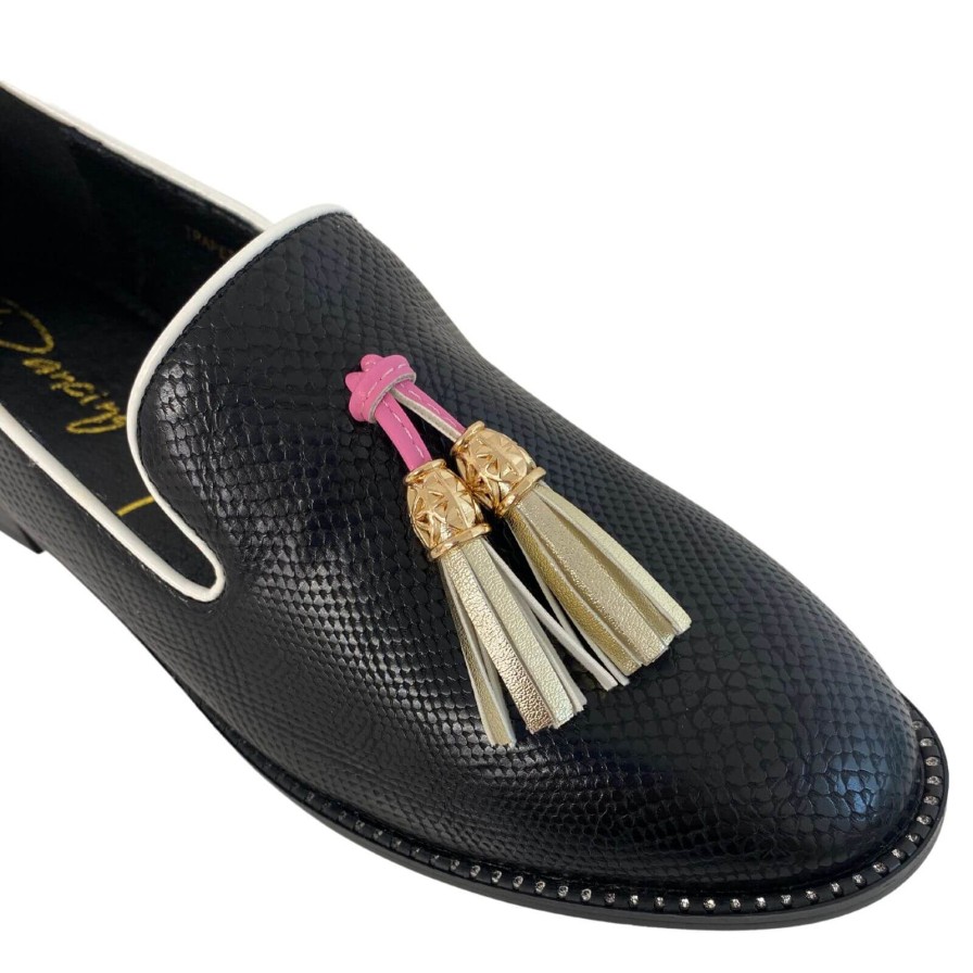 Dancing Matilda Dancing Matilda Black Tassel Loafers Clearance