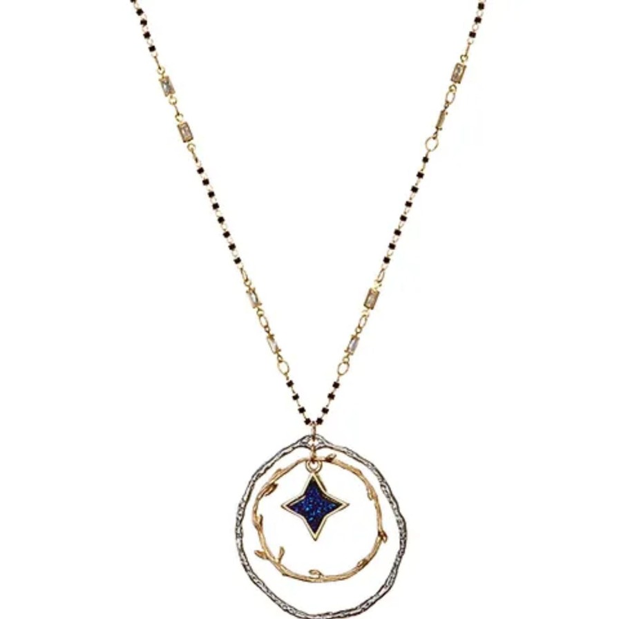 Angela D'Arcy Angela D'Arcy Two Tone Infinity Star Necklace New