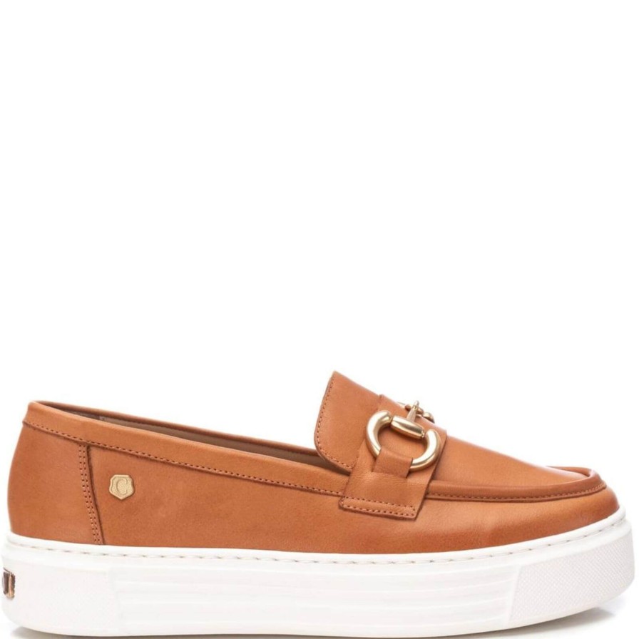 Carmela Carmela Tan Leather Slip On Shoes Best