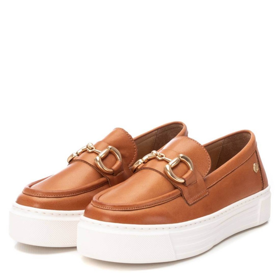 Carmela Carmela Tan Leather Slip On Shoes Best