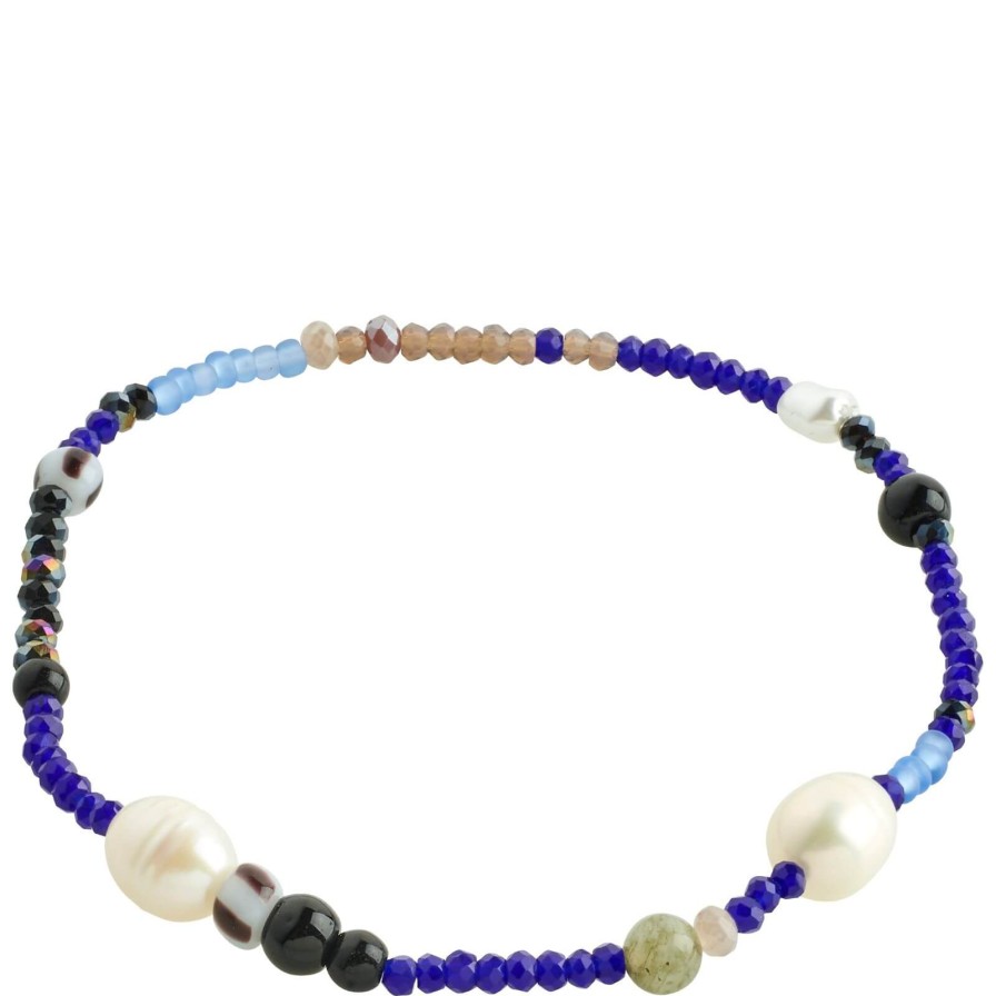 Pilgrim Pilgrim Indiana Bead Bracelet - Blue Clearance