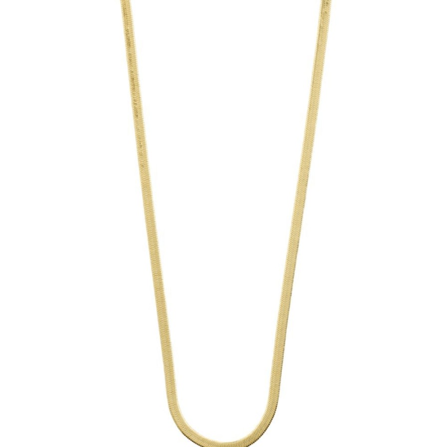 Pilgrim Pilgrim Joanna Flat Snake Chain Necklace- Gold Wholesale