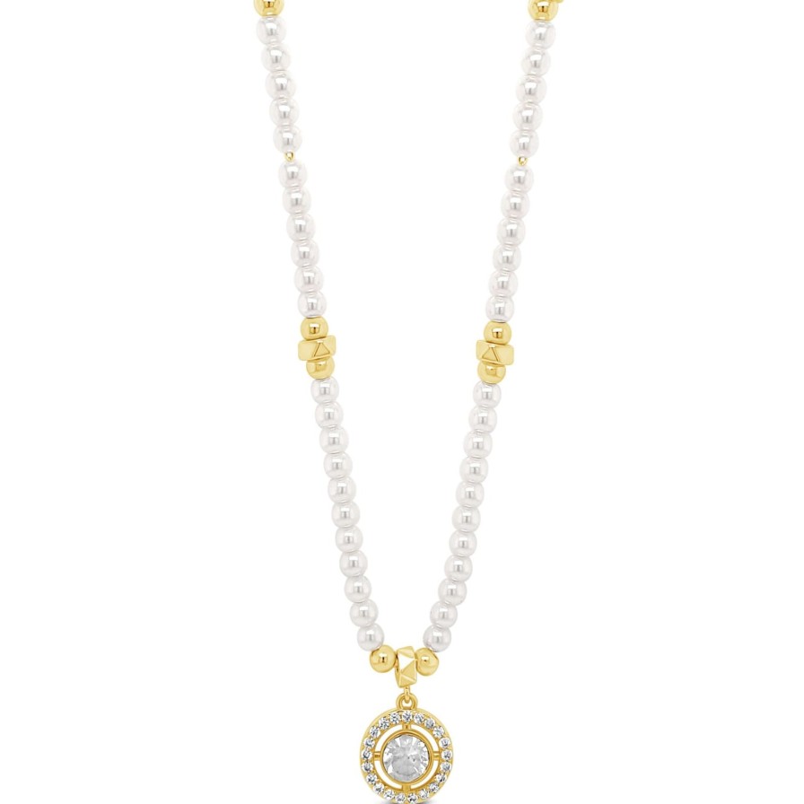 Absolute Absolute Dainty Pearl & Gold Necklace Hot