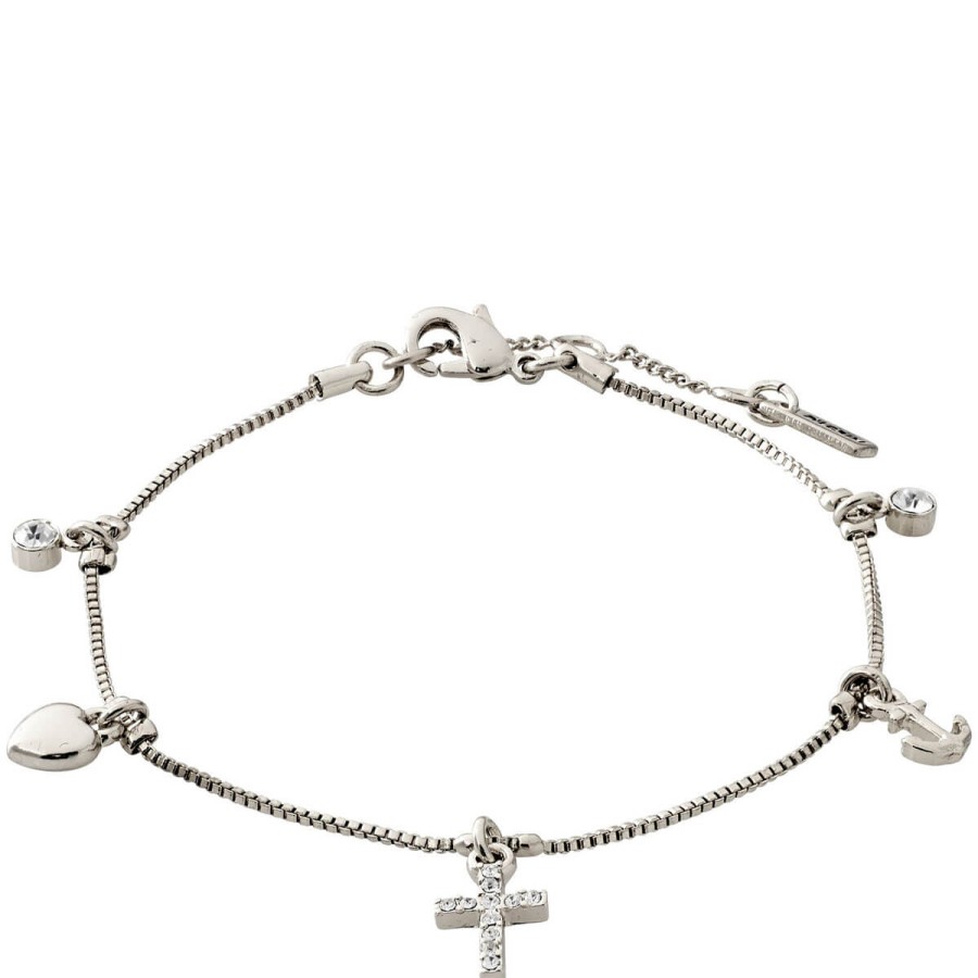 Pilgrim Pilgrim Anet Silver Crystal Cross Bracelet Hot