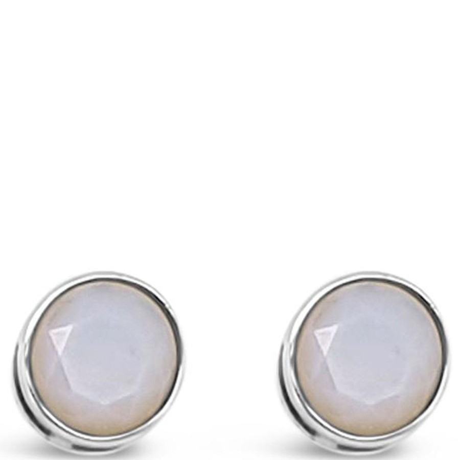 Absolute Absolute Sterling Silver Birthstone Earrings - October Online