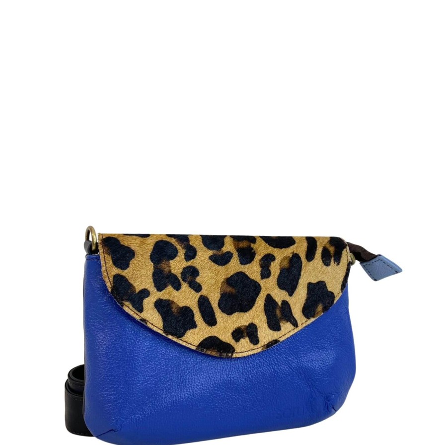 Soruka Soruka Carol Small Crossbody/Bum Bag - Leopard Dark Blue Best