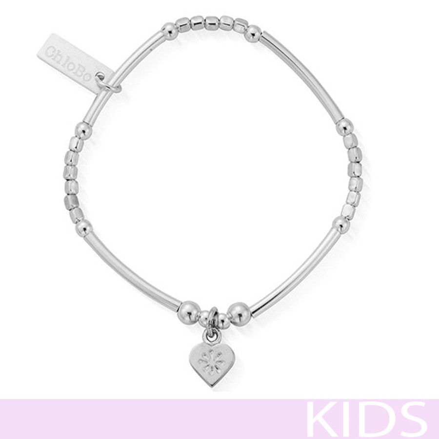 ChloBo Chlobo Kids Mini Noodle Cube Flower Heart Bracelet Clearance