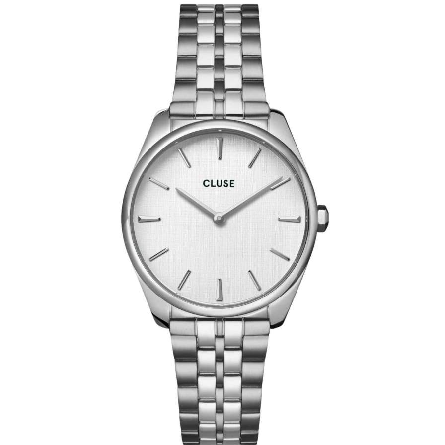 Cluse Cluse Feroce Petite Silver Watch - Silver Linen New