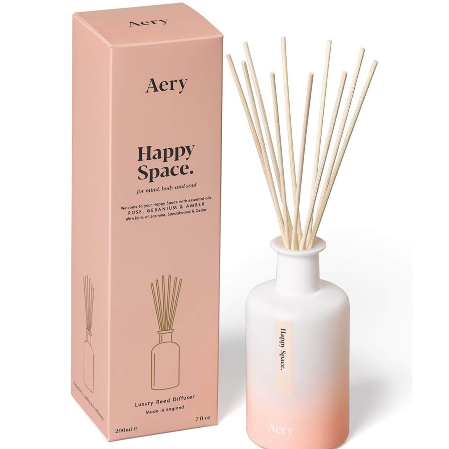 Aery Aery Happy Space Reed Diffuser - Rose Geranium & Amber Wholesale