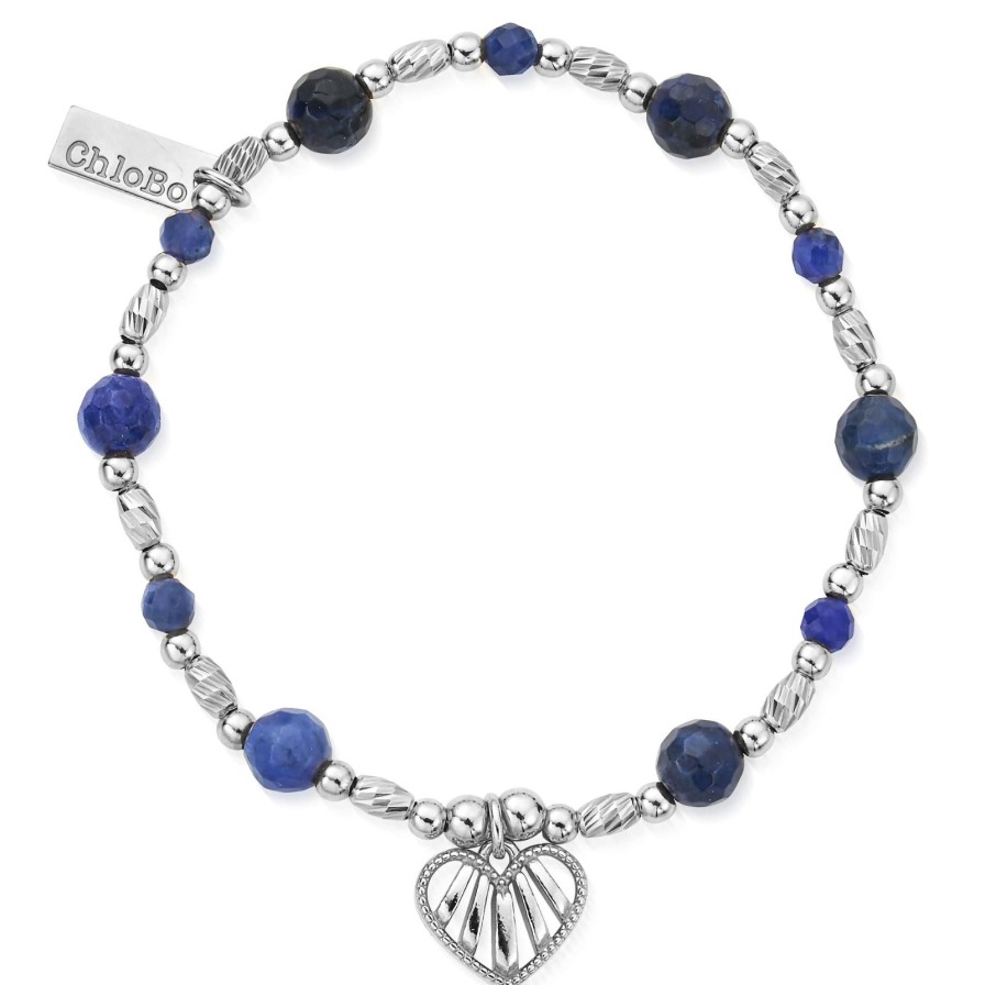 ChloBo Chlobo Heart Of Dreams Sodalite Bracelet New