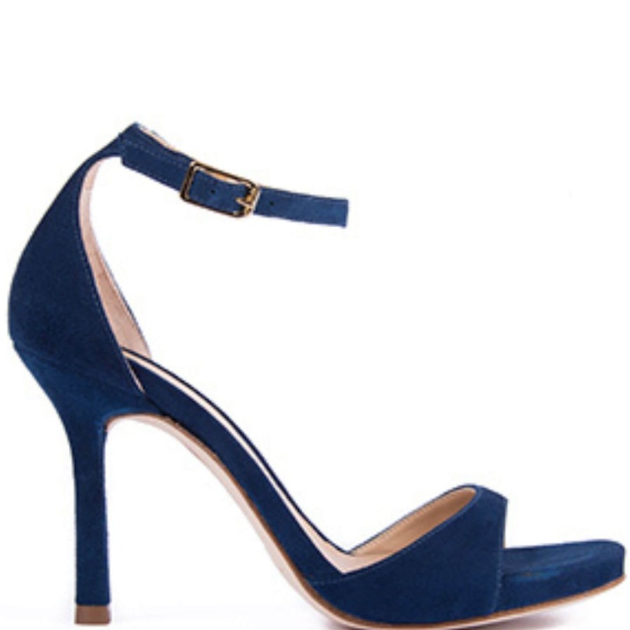 Unisa Unisa Yasu Navy Suede Leather Strappy Sandals Wholesale