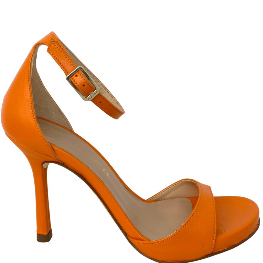 Unisa Unisa Yasu Orange Leather Strappy Sandals Online