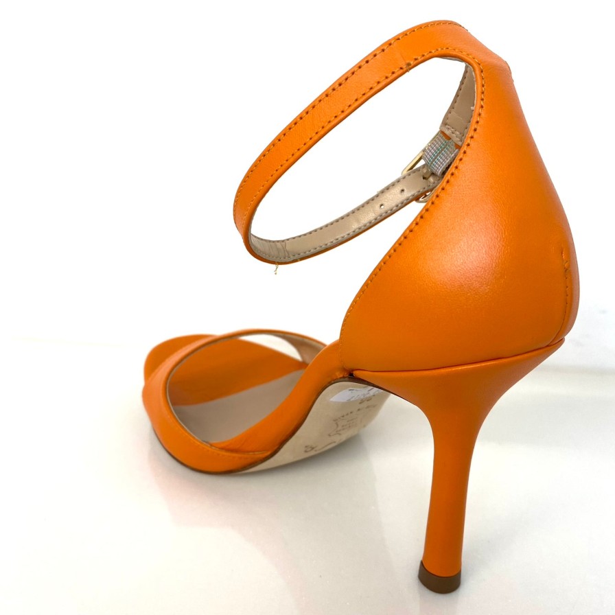 Unisa Unisa Yasu Orange Leather Strappy Sandals Online