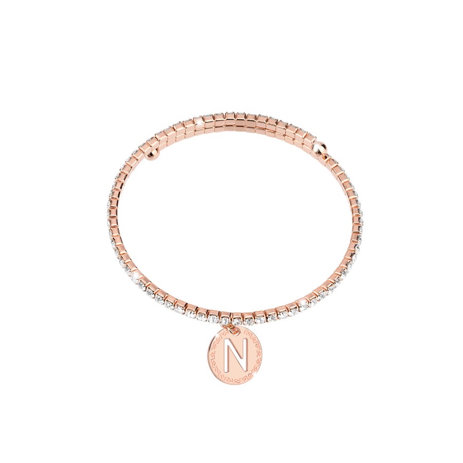 Rebecca My World Rebecca My World Rose Gold Glam Bangle - N Clearance