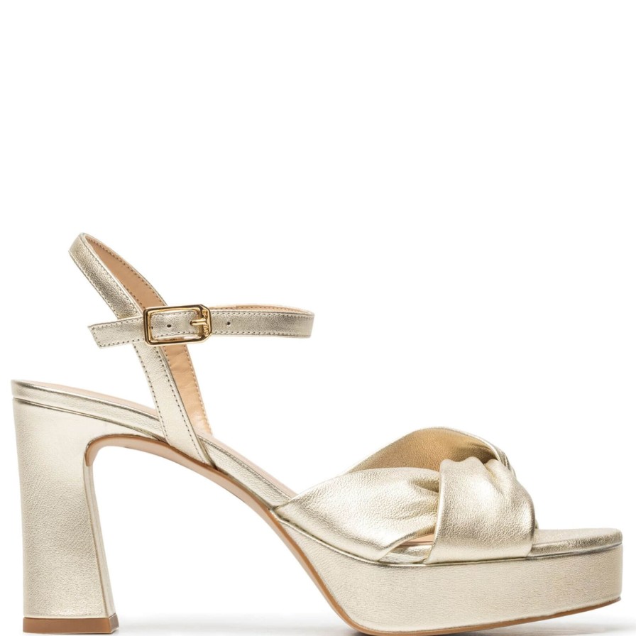 Unisa Unisa Onoa Gold Platform Sandals Wholesale