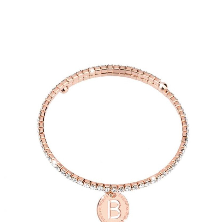 Rebecca My World Rebecca My World Rose Gold Glam Bangle - B Best