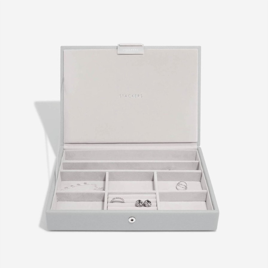 Stackers Stackers Classic Jewellery Box (Lid) - Pebble Grey New