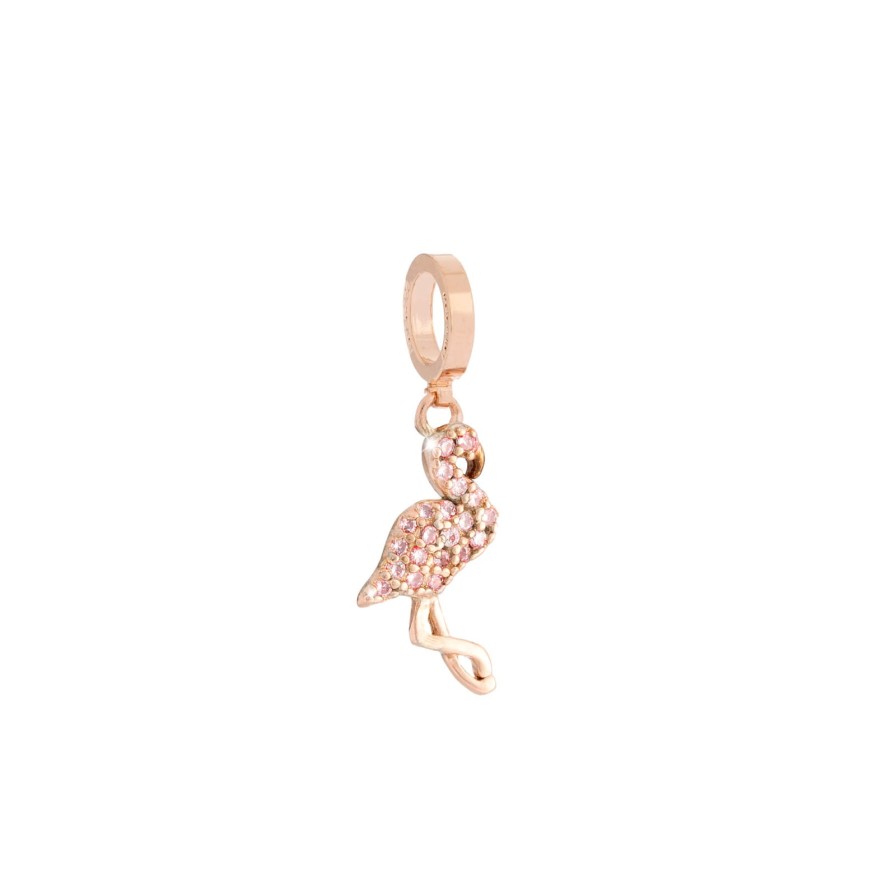 Rebecca My World Rebecca Rose Gold Flamingo Charm Online