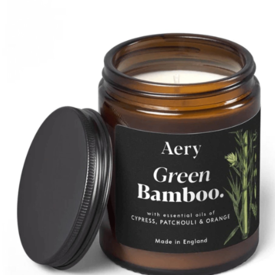 Aery Aery Green Bamboo Scented Jar Candle - Cypress, Patchouli & Orange Best