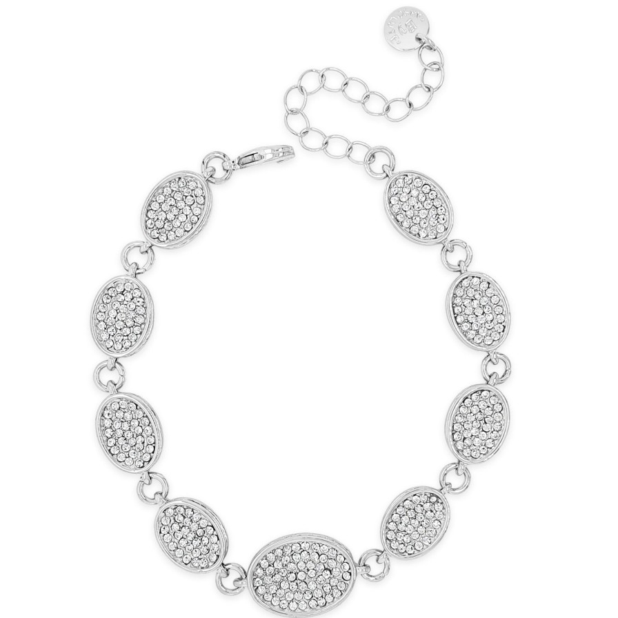 Absolute Absolute Silver Oval Disc Bracelet Online