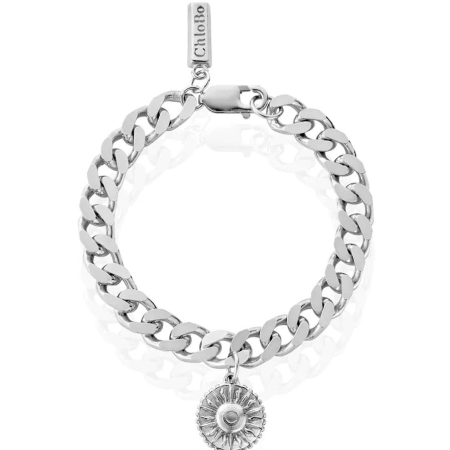 ChloBo Chlobo Couture Pendant Sun Bracelet - Silver Wholesale