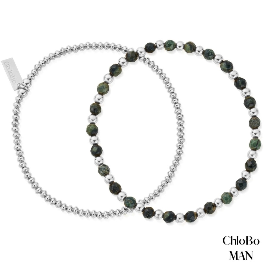 ChloBo MAN Chlobo Man - Kambaba Jasper Bracelet Set Hot