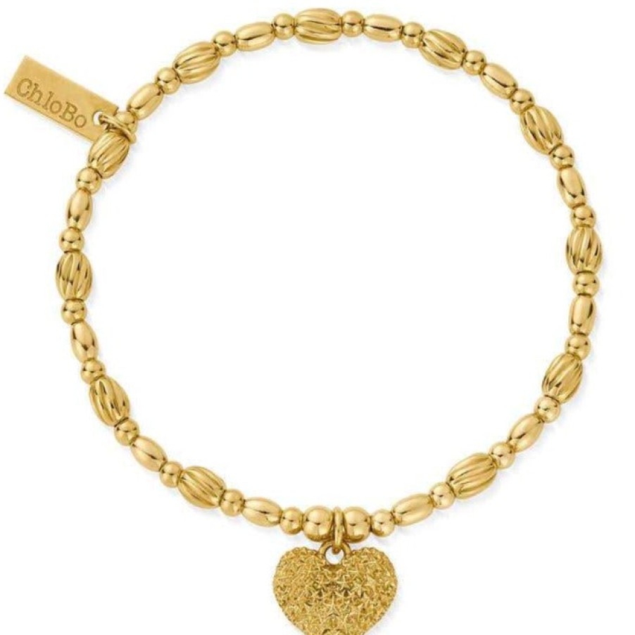 ChloBo Chlobo Shining Heart Bracelet - Gold Online