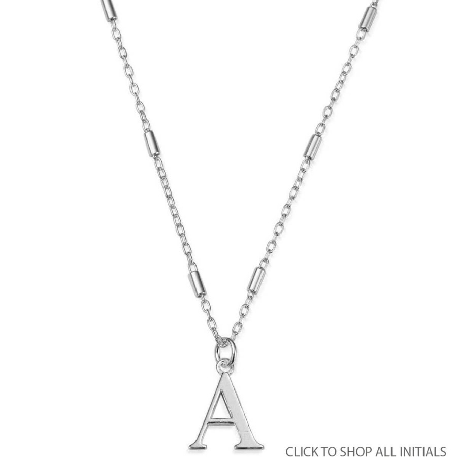 ChloBo Chlobo Iconic Initial Necklace - Silver Online