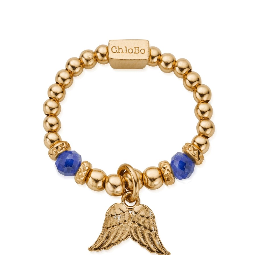 ChloBo Chlobo Guidance Sodalite Ring - Gold Hot