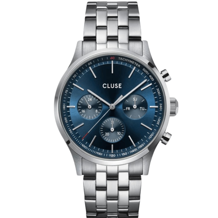 Cluse Cluse Antheor Multifunction Steel Watch - Blue New