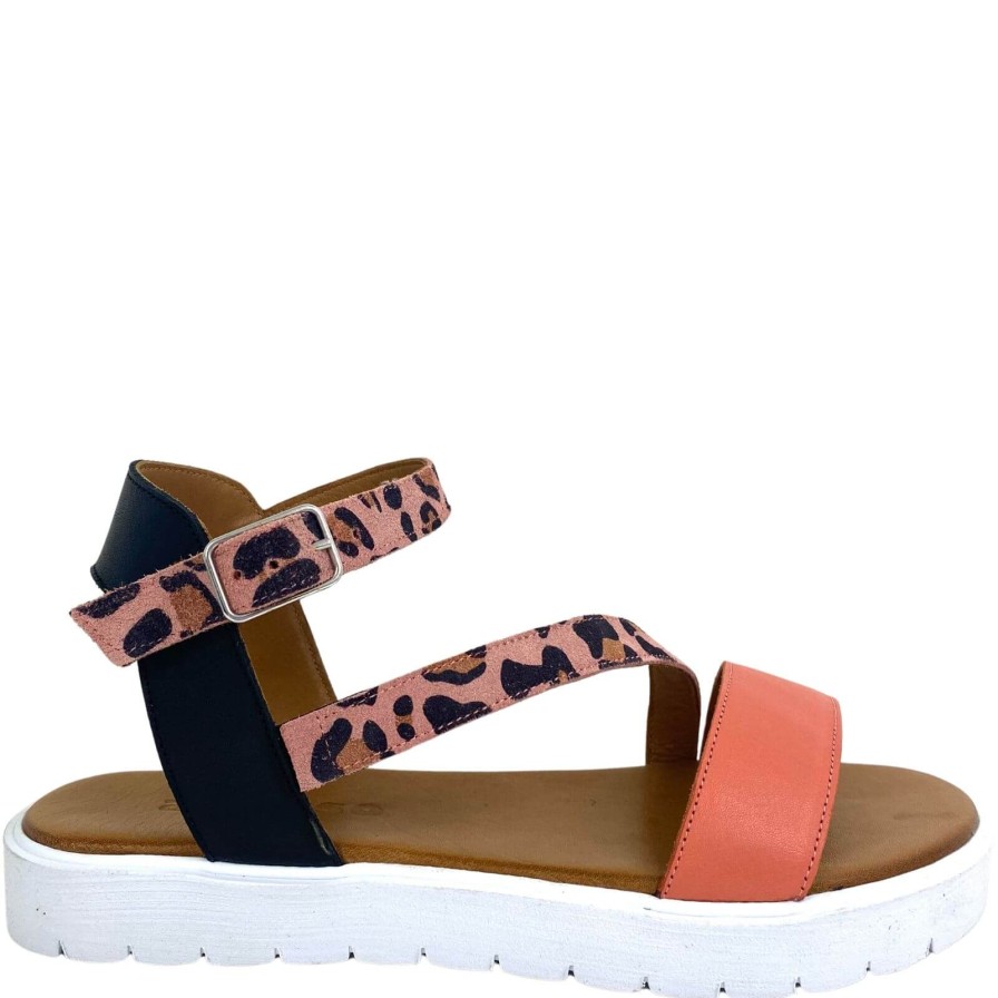 Adesso Adesso Zelda Leopard Sandals - Pink Online