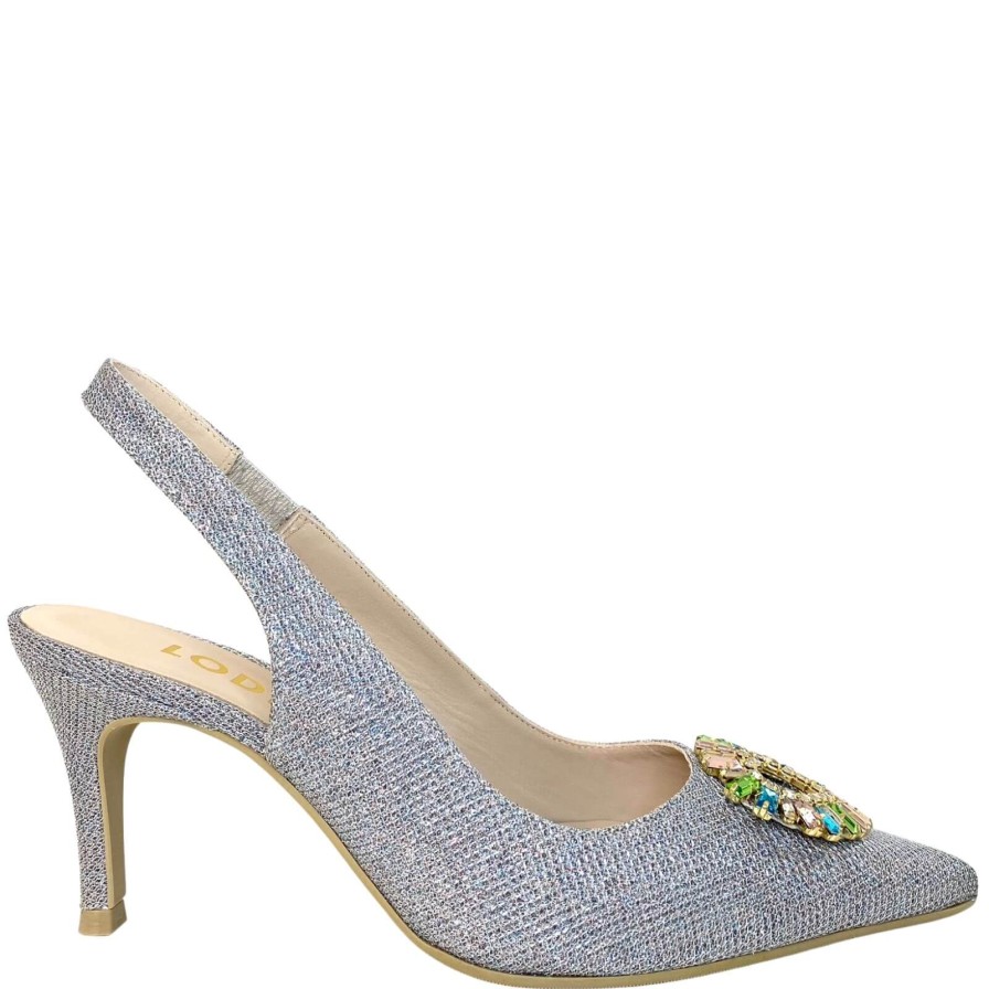 Lodi Lodi Eloni Sling Back Stiletto Shoes - Silver Online