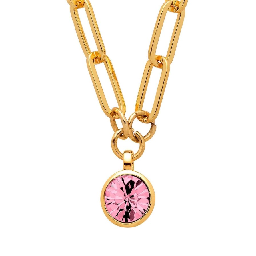 Dyrberg Kern Dyrberg Kern Lisanna Gold Necklace - Light Rose Hot