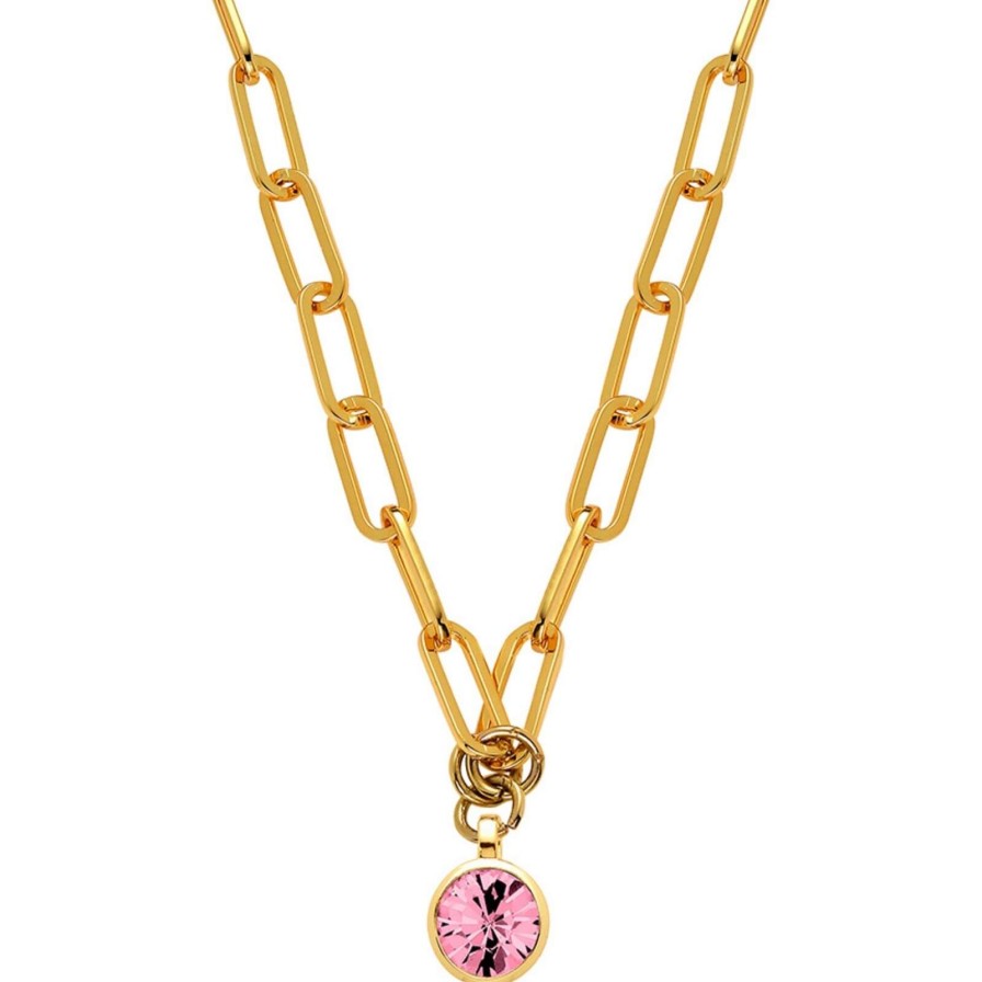 Dyrberg Kern Dyrberg Kern Lisanna Gold Necklace - Light Rose Hot