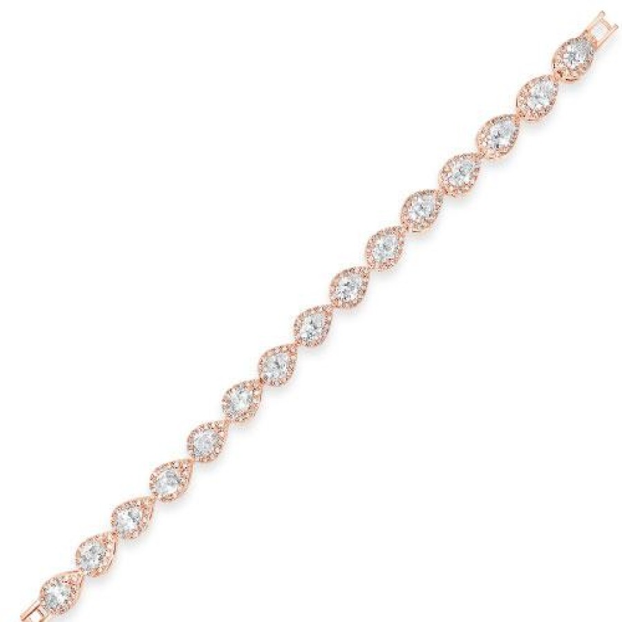 Absolute Absolute Rose Gold Pear Shaped Bracelet Wholesale