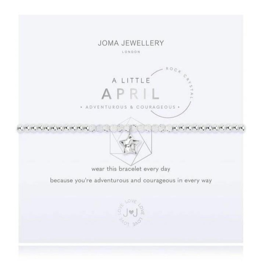 Joma Joma Birthstone April Rock Crystal Bracelet Best