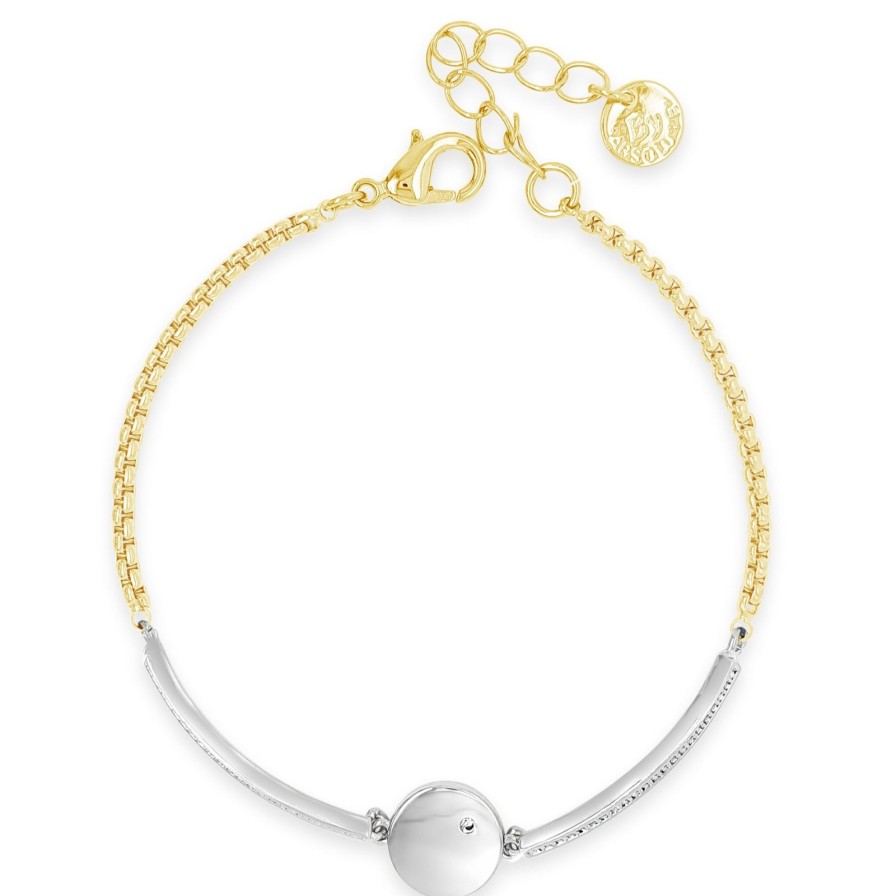 Absolute Absolute Two Tone Disc Bracelet Best