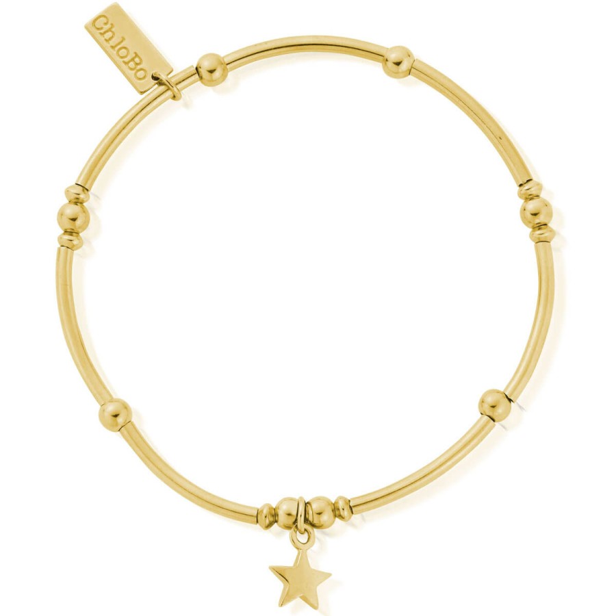 ChloBo Chlobo Noodle Star Bracelet - Gold Wholesale