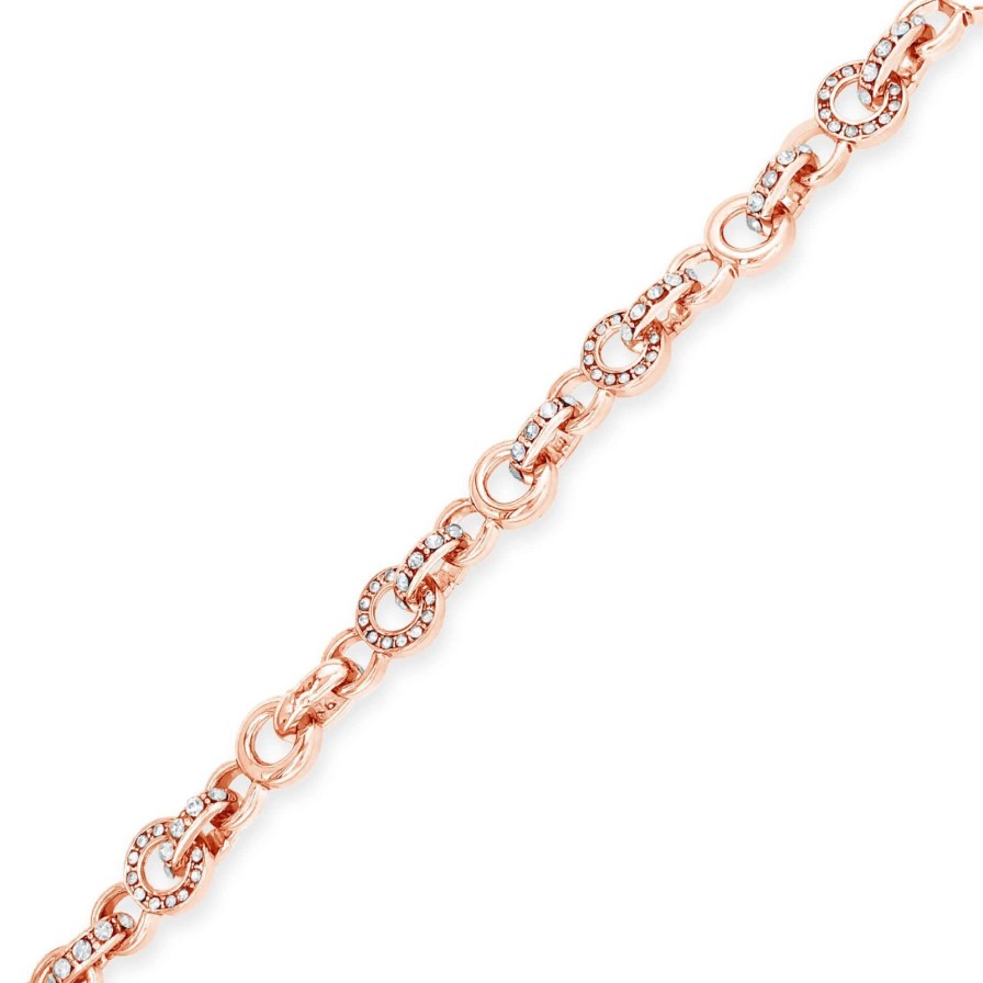 Absolute Absolute Rose Gold Link Bracelet Wholesale