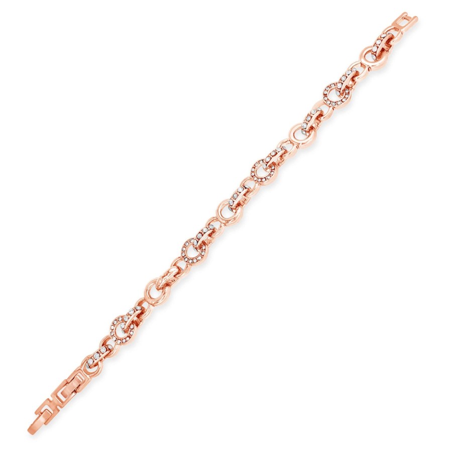 Absolute Absolute Rose Gold Link Bracelet Wholesale