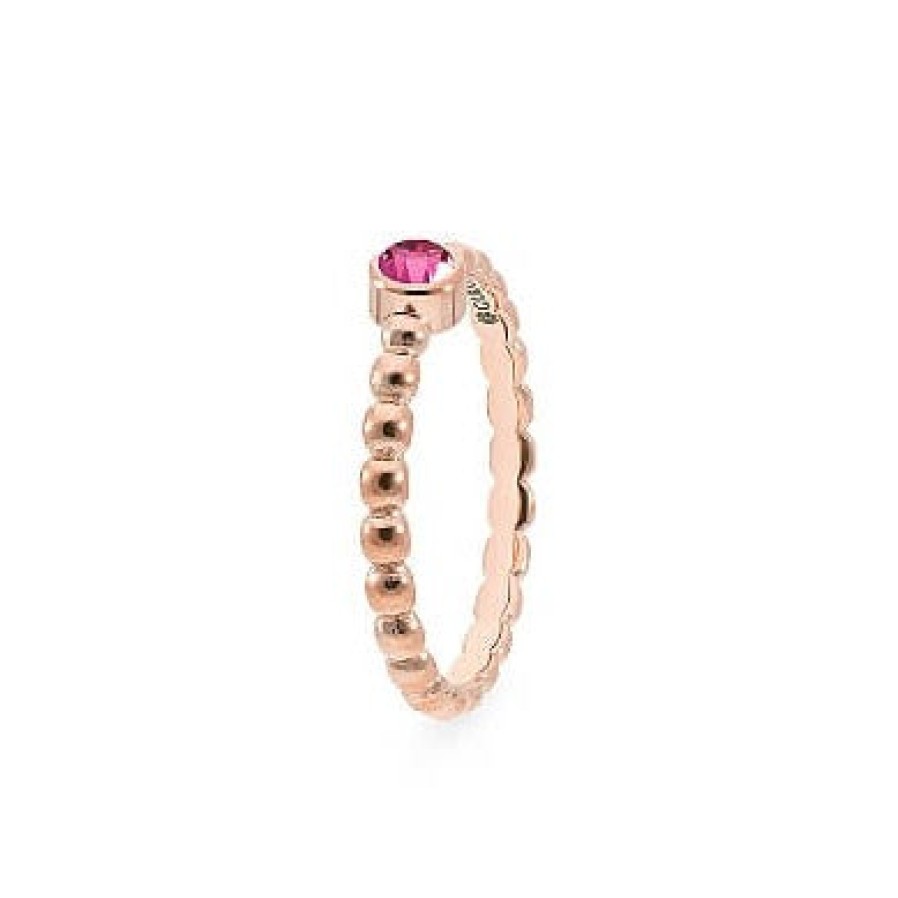 Qudo Qudo Matino Deluxe Rose Gold Ring - Rose Hot