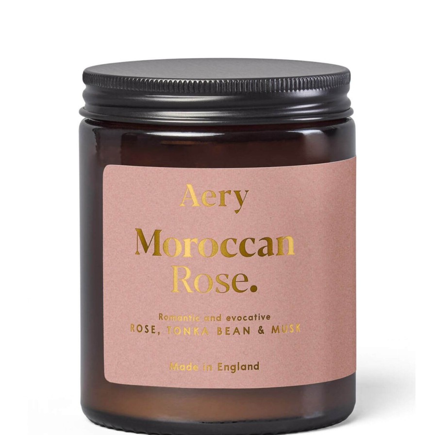 Aery Aery Moroccan Rose Scented Jar Candle - Rose, Tonka & Musk Clearance