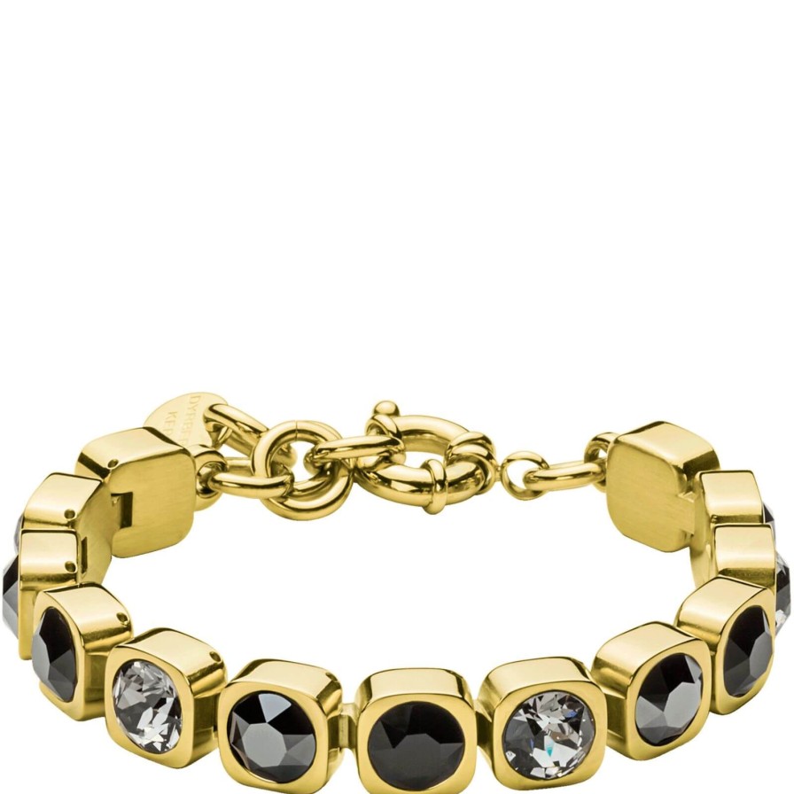 Dyrberg Kern Dyrberg Kern Conian Gold Bracelet - Black Mix New