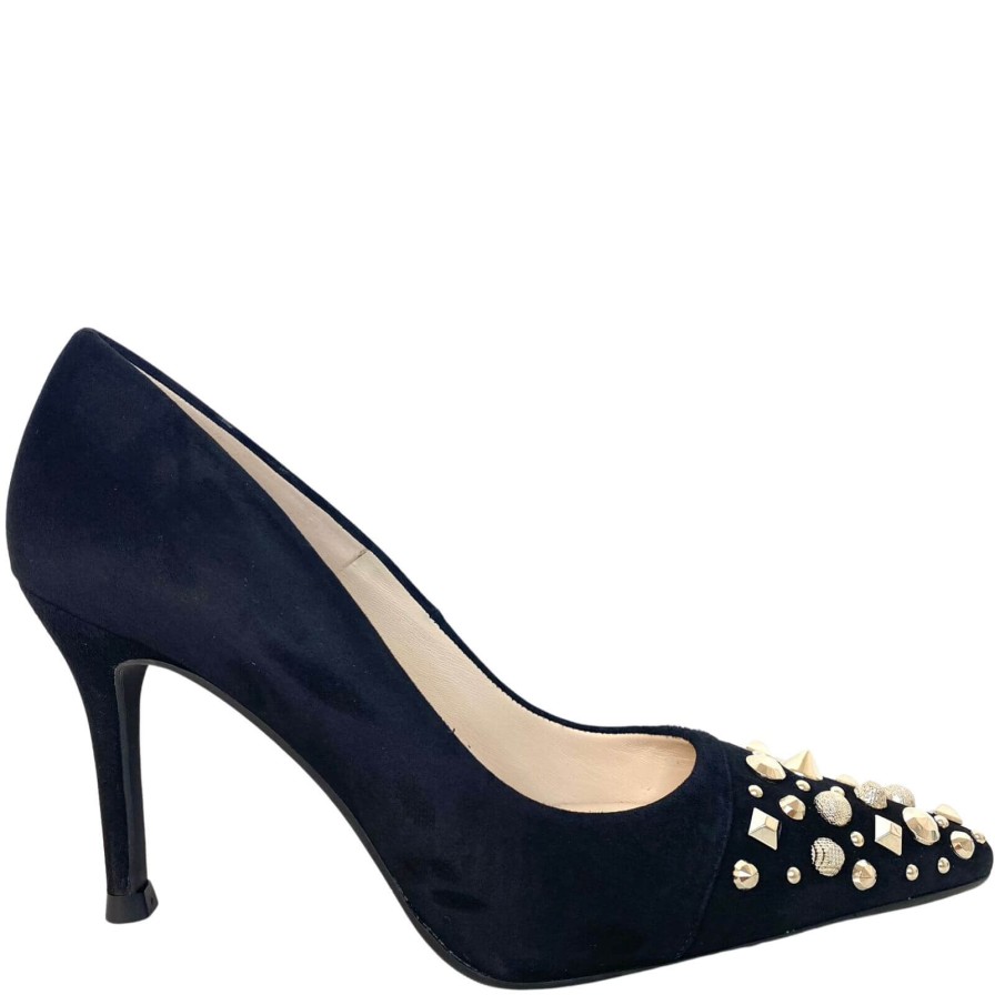 Lodi Lodi Sompo Studded Stiletto Shoes - Black Best